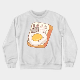 Bunnies on toast Crewneck Sweatshirt